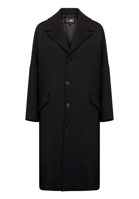 Black single-breasted coat MM6 Maison Margiela - women